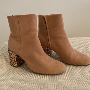 sparkly heeled boots